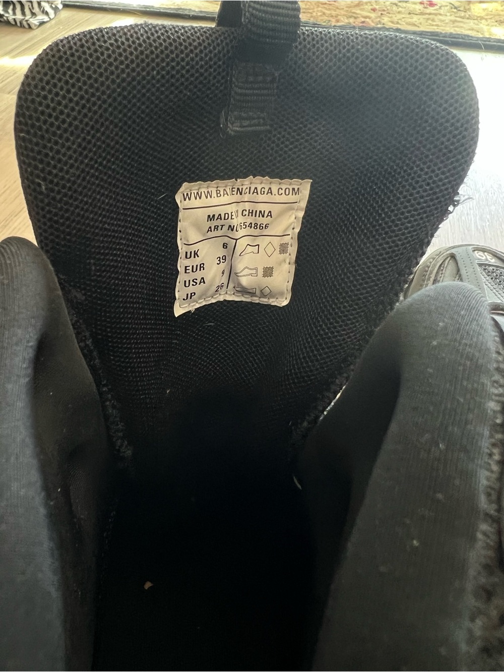 Balenciaga Track Hike Black Sneakers - Picture 6 of 7